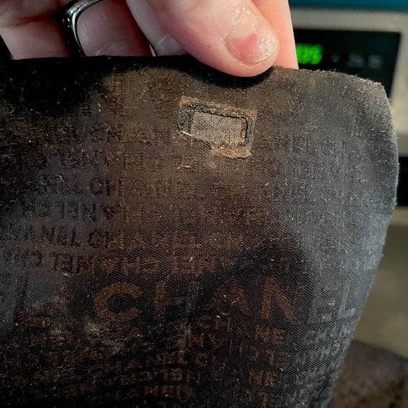 Black Leather Tote Bag with Fringe - Picture 10 of 10